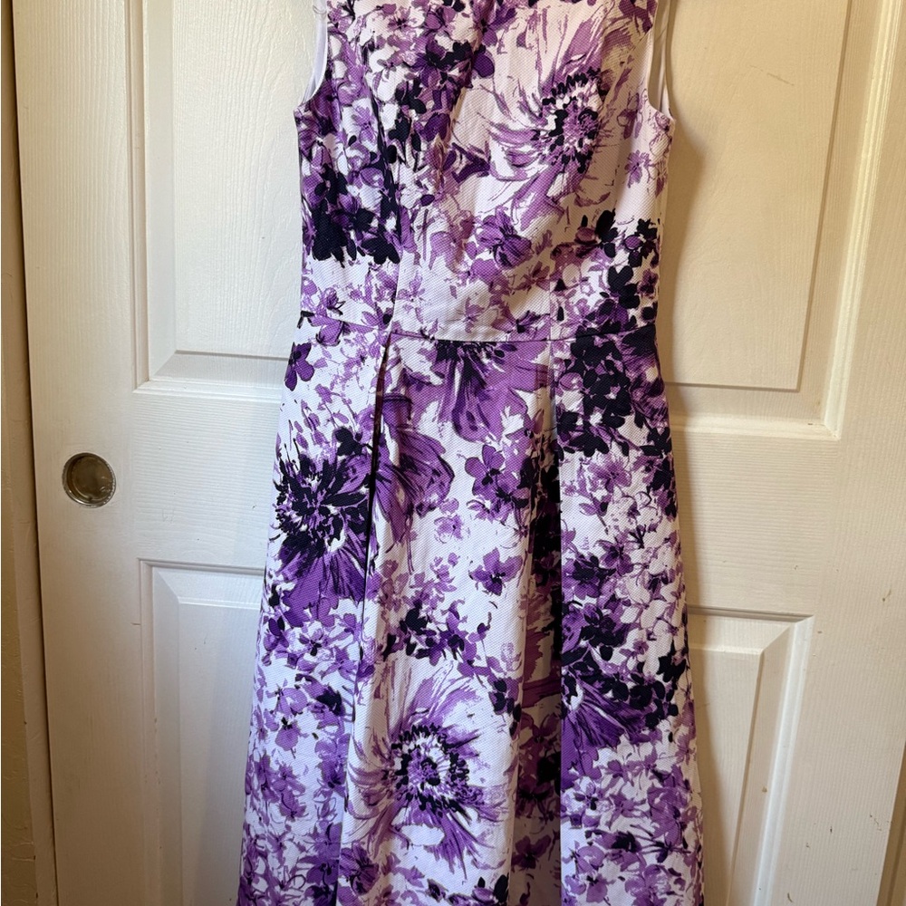 Adrianna Papell Cotton Dress fully lined 4